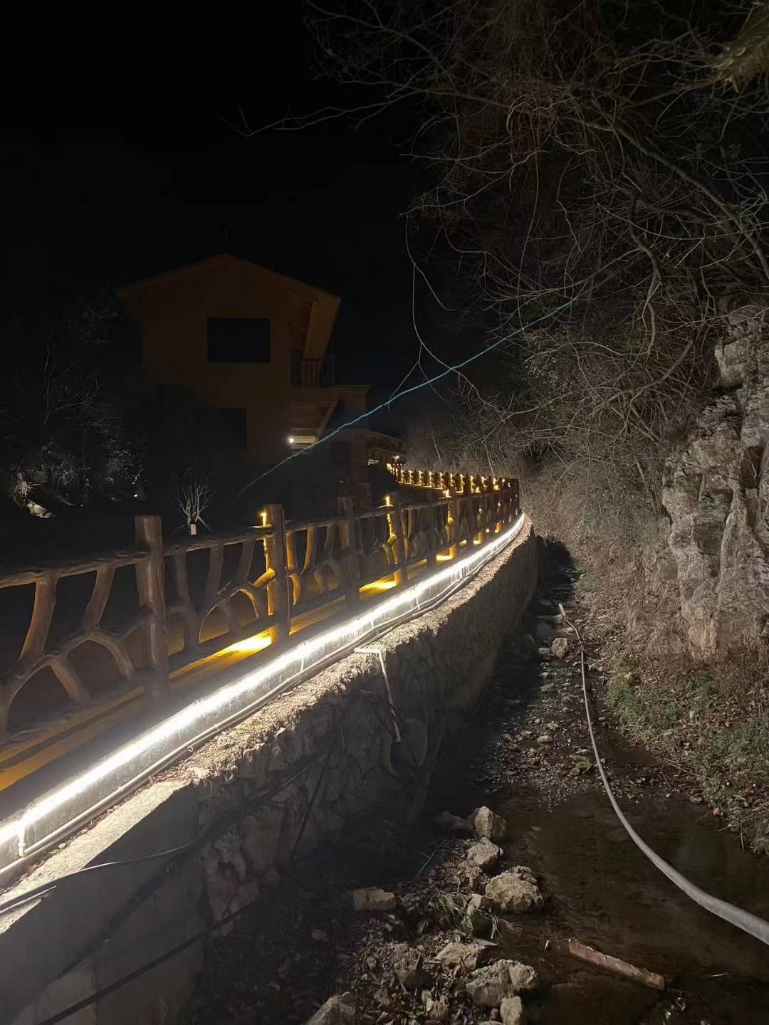 神农架药王谷夜景灯光亮化效果图
